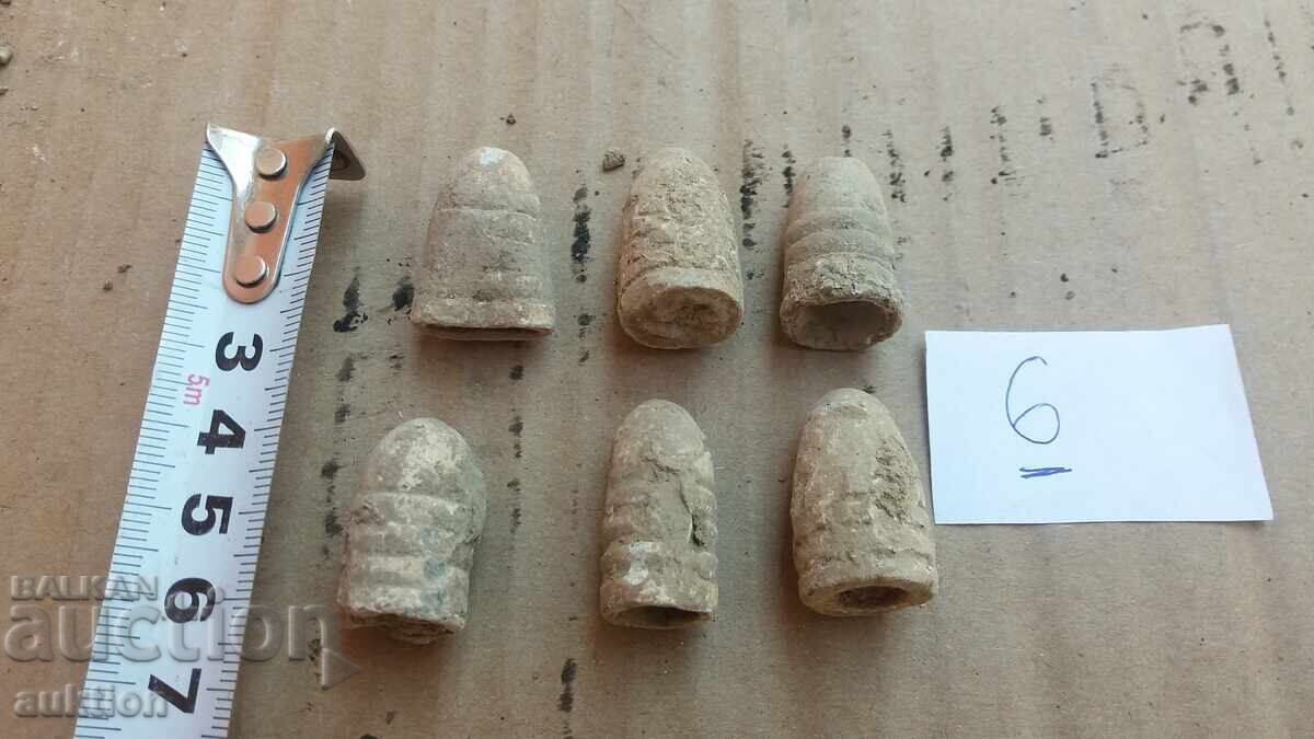 Доставка на ЛОТ ОТ 6 ПАТРОНА ОТ КРЪНКА - ОЛОВО