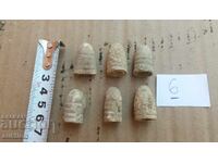 LOT DE 6 CARTUȘE DE CRÂNC - PLUMB