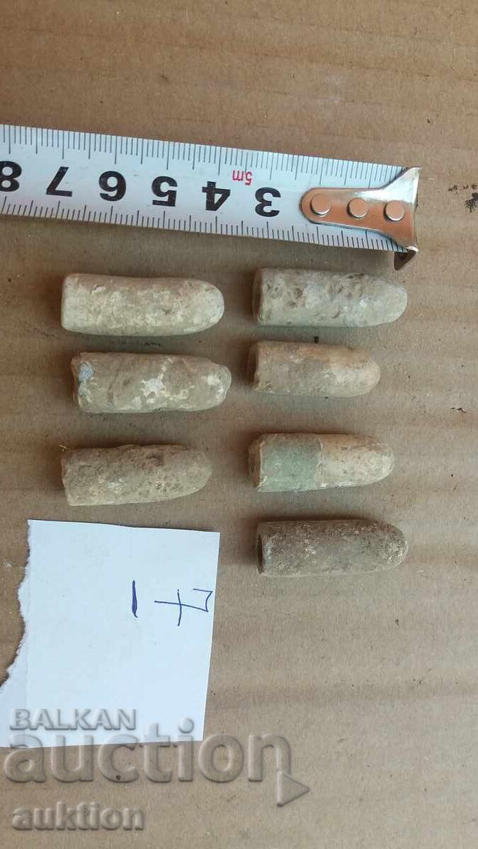 LOT OF 7 BULLETS FROM KRINKA - LEAD with price 2.99 BGN | € 1.53