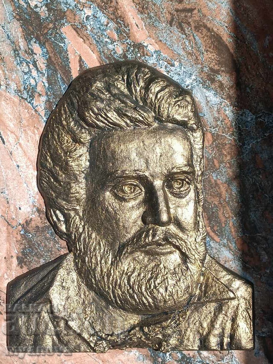 Botev, sculptural bas-relief by Yordan Krachmarov - 5