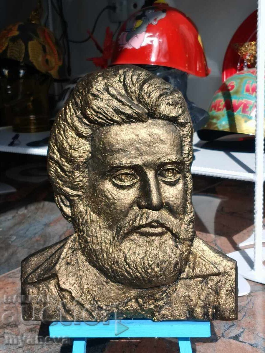 Botev, sculptural bas-relief by Yordan Krachmarov