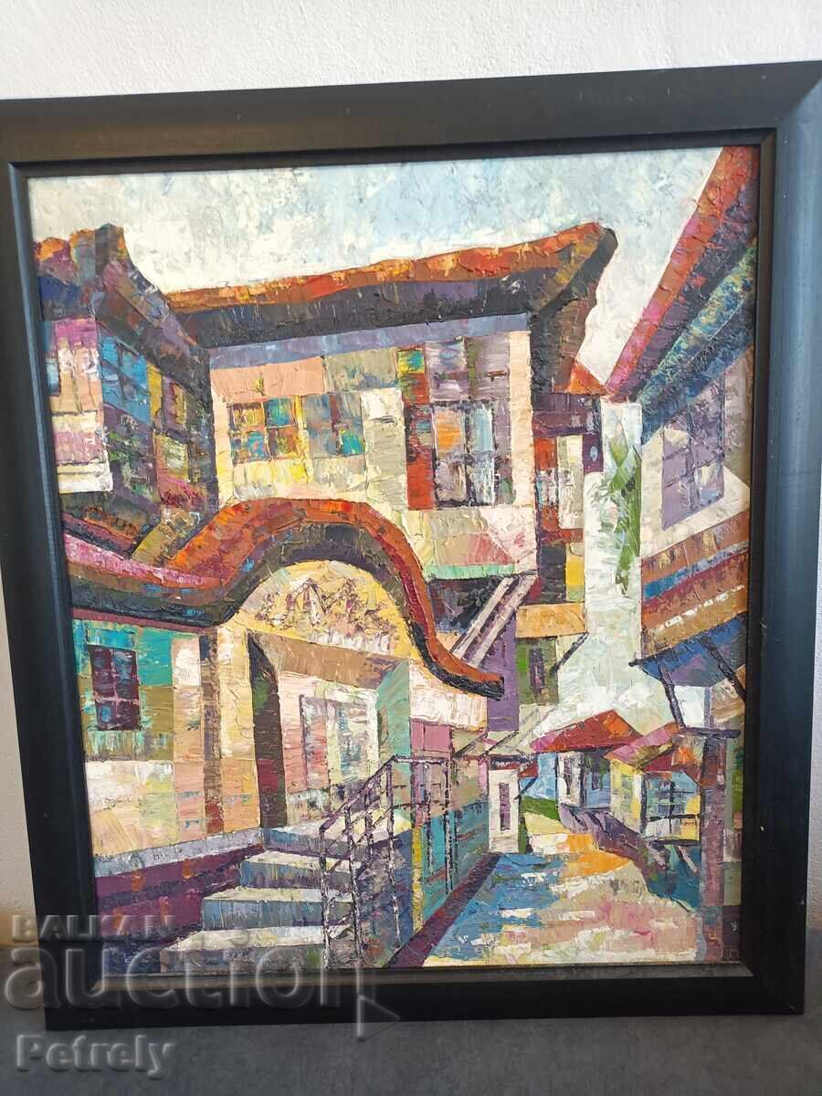 Pictură veche în ulei cu preț 300.00 BGN | € 153.39 Pictură veche în ulei cu preț 300.00 BGN | € 153.39