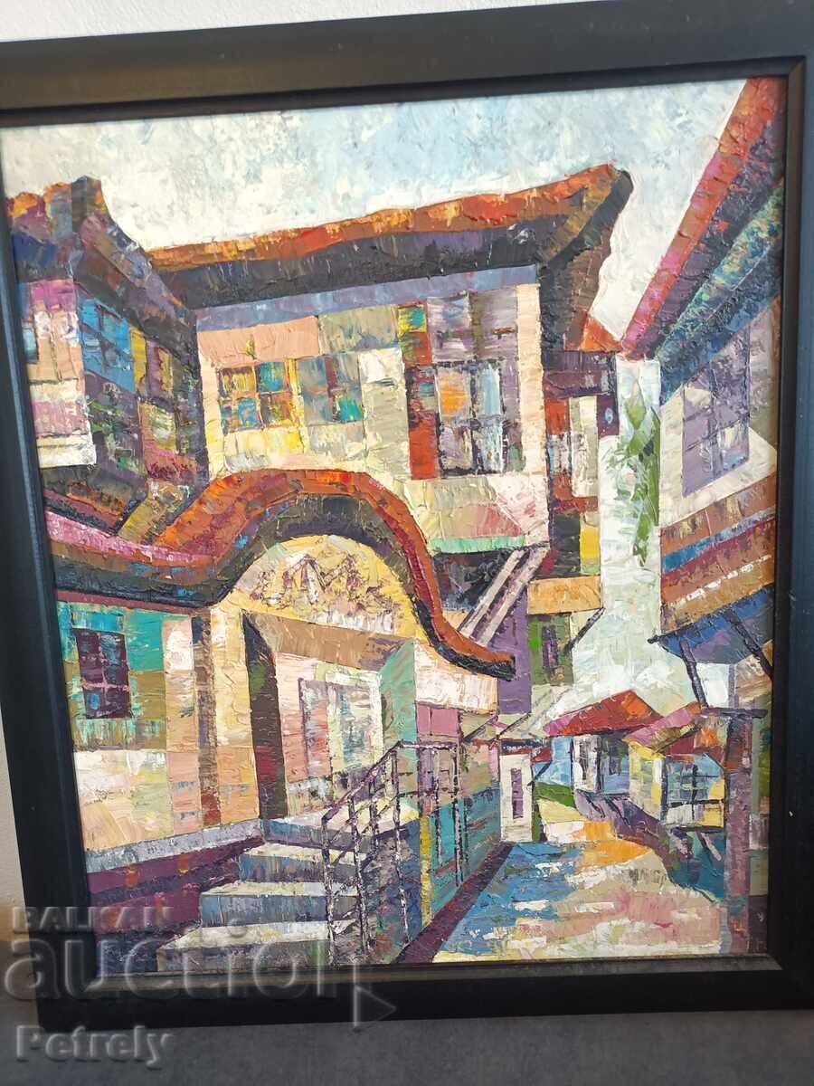 Livrarea Pictură veche în ulei Livrarea Pictură veche în ulei