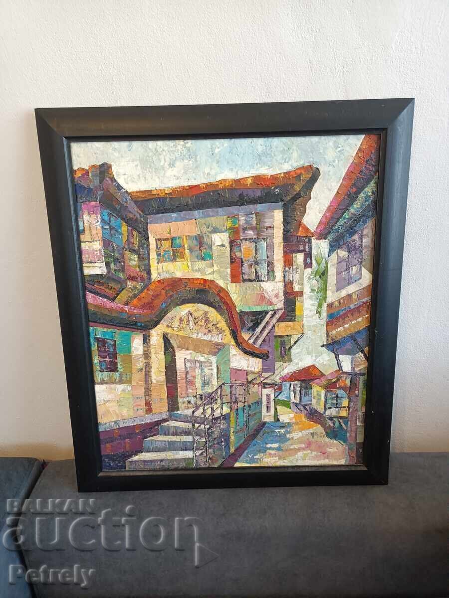 Pictură veche în ulei Pictură veche în ulei