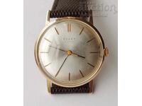 Vintage Poljot Watch, Gold, 14K, 583, USSR, diam. 33 mm