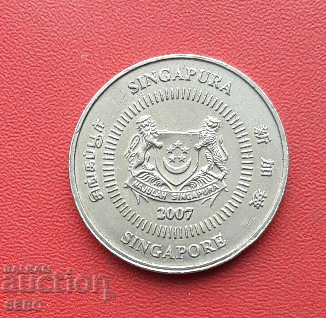 Singapore - 50 cenți 2007 cu preț 0.70 BGN | € 0.36