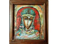 Pictură, portret, Regina Tarnului, anii 1980.