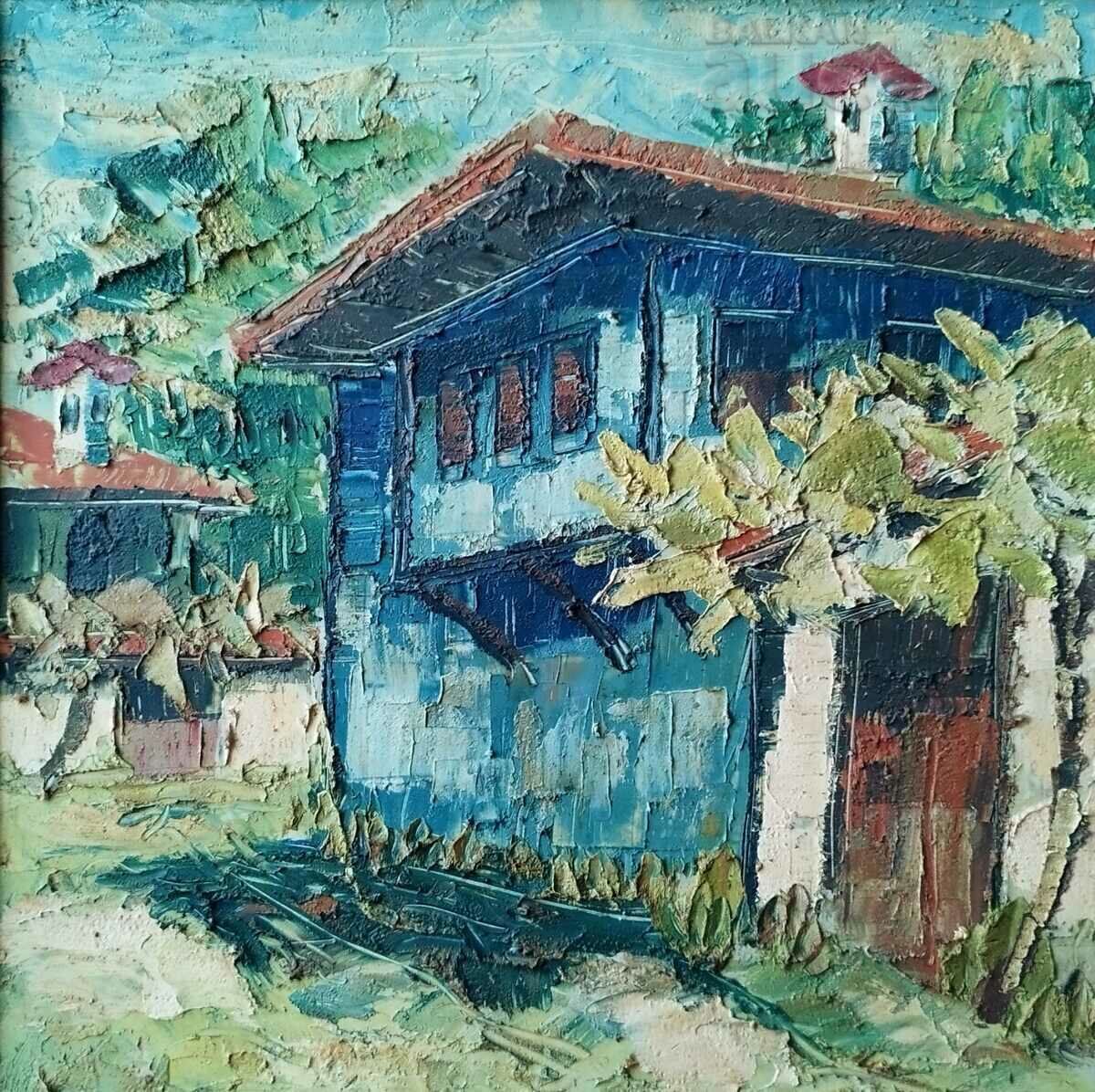 Picture "Old house in Karlovo", 1993, art. D. Patchov with price 420.00 BGN | € 214.74