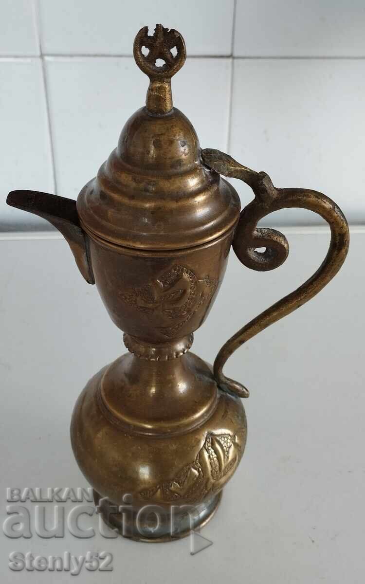 Old brass Ottoman ibrik, coffeepot - 300 ml Old brass Ottoman ibrik, coffeepot - 300 ml