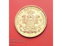 Medalie-Germania-Hamburg 1975-100 g. monede hamburgheze