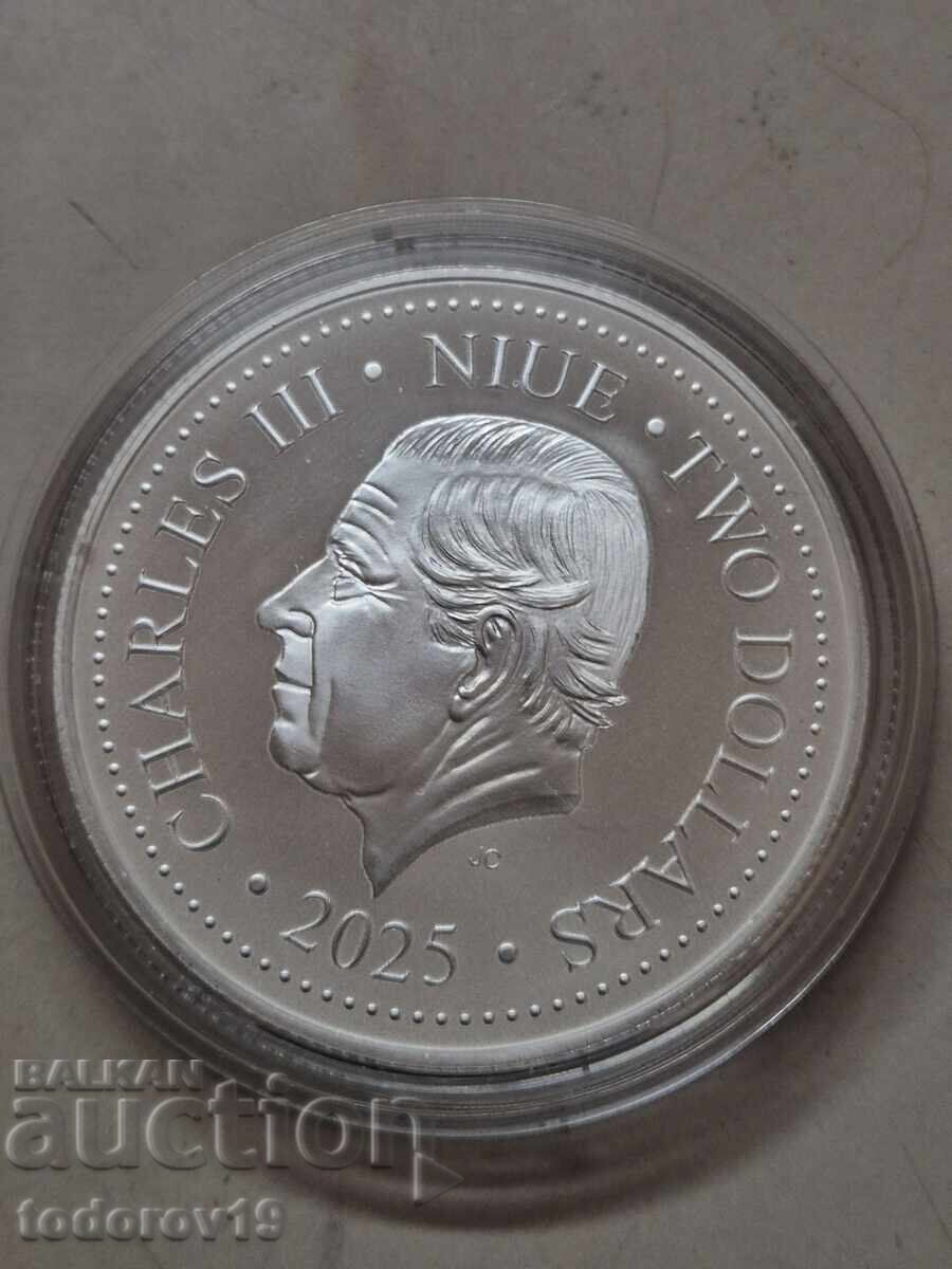 Аукцион 1 oz Сребърна монета "Мистичен феникс" 2025 - остр. Ниуе. Аукцион 1 oz Сребърна монета "Мистичен феникс" 2025 - остр. Ниуе.