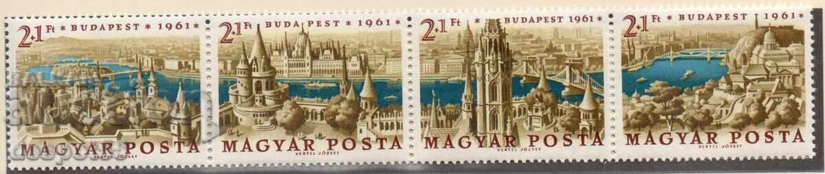 1961. Hungary. International Stamp Exhibition "Budapest 1961" 1961. Hungary. International Stamp Exhibition "Budapest 1961"