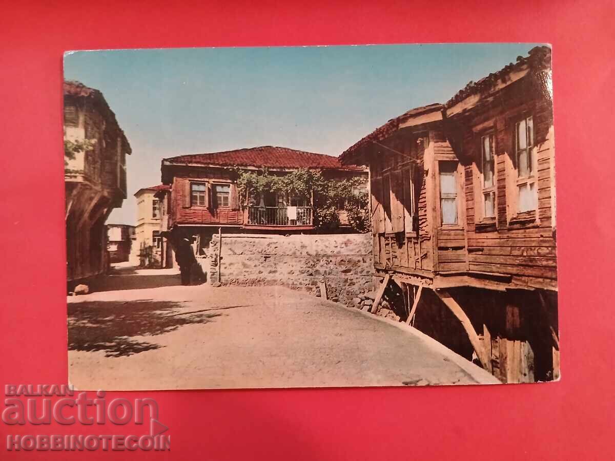 BULGARIA Travel Postcard Sozopol Old Houses 1966 GDR