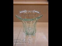 Glass vase retro social