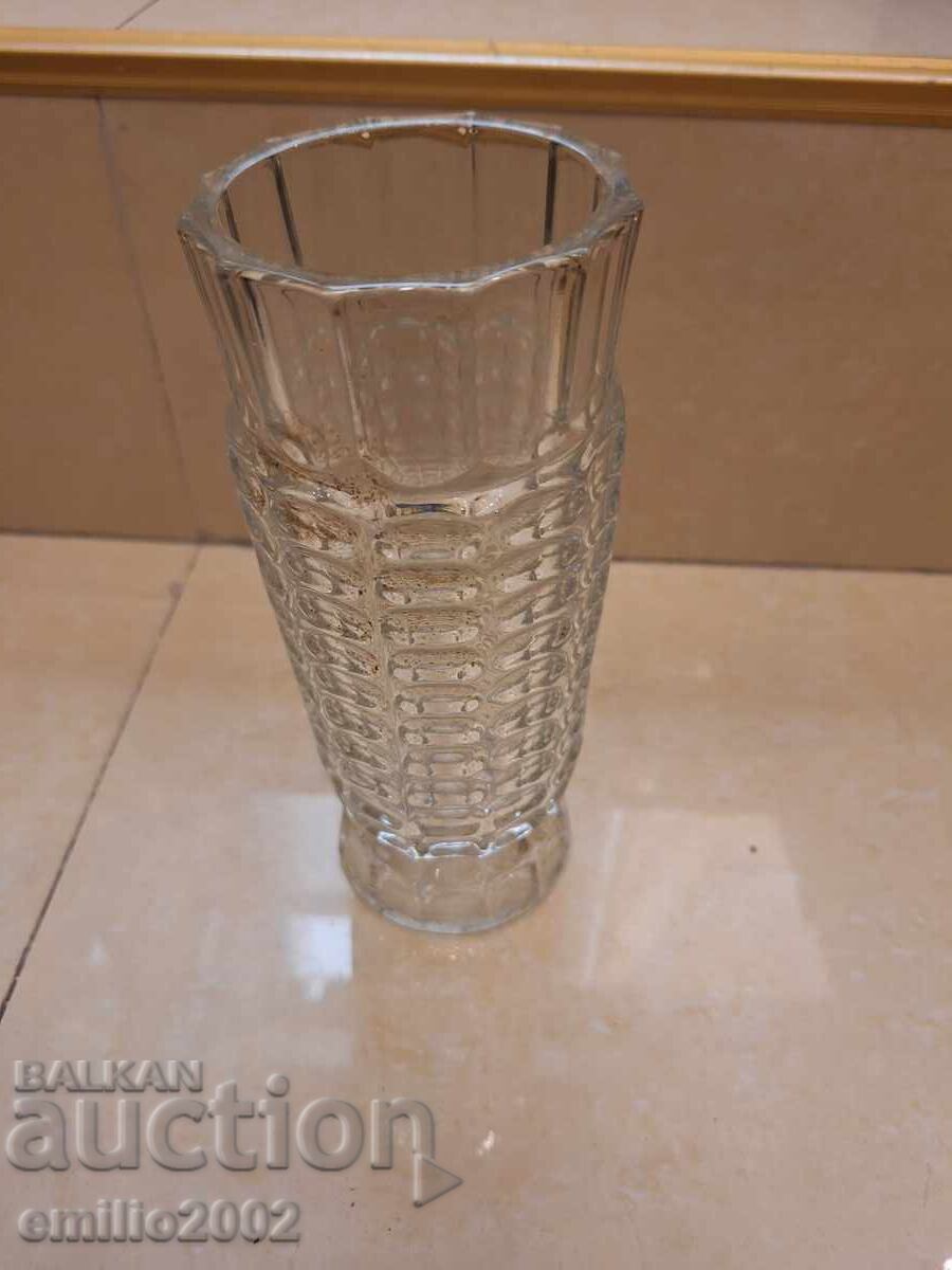 Glass vase retro social