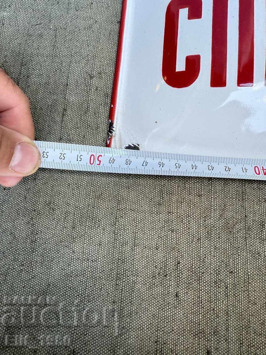 Auction  Enamelled DSK sign