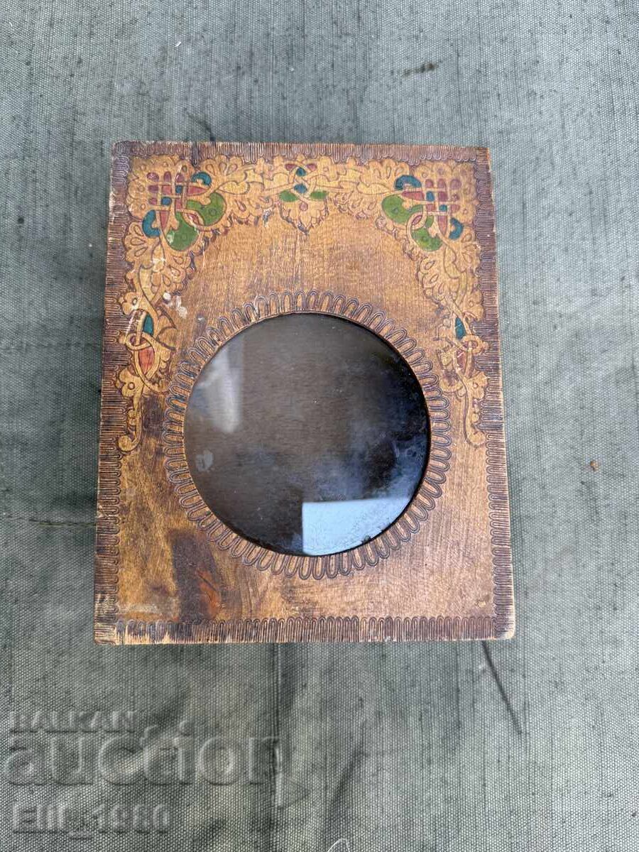 Wooden alarm clock box