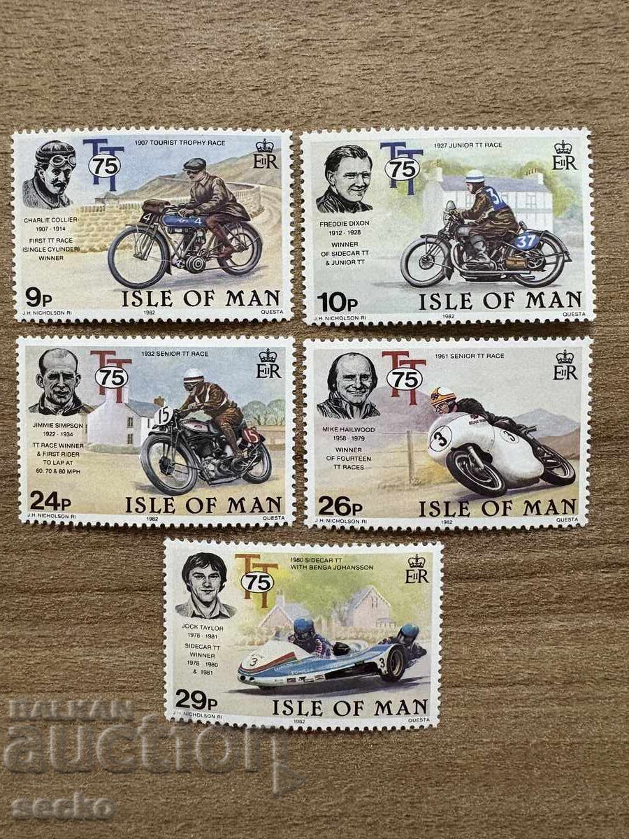 Isle of Man - 75th TT motorcycle race on..(1982) MNH