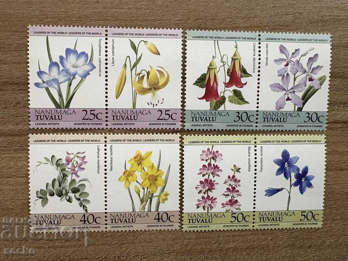 Нанумага/Тувалу - Цветя (1985) MNH