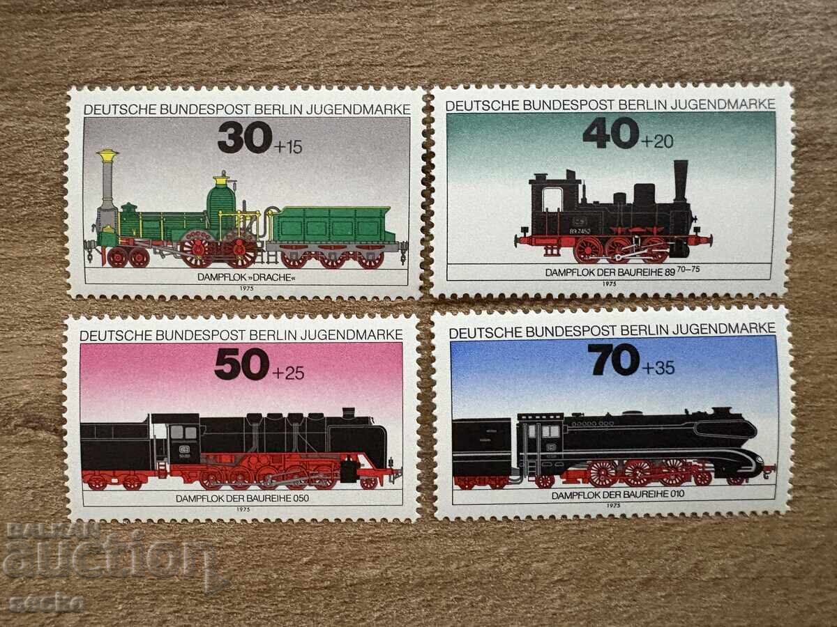 Берлин - Благосъстояние на младежта - Локомотиви (1975) MNH