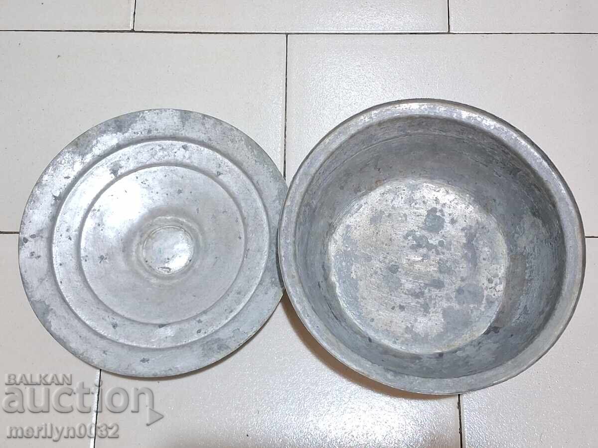 Δημοπρασία Χάλκινη κατσαρόλα με καπάκι χάλκινο σκεύος μπασάν