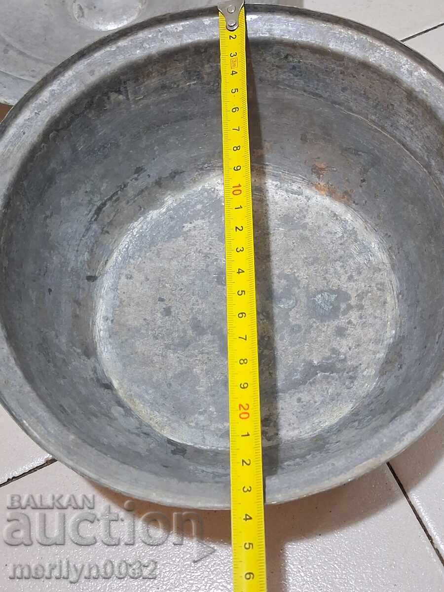 Χάλκινη κατσαρόλα με καπάκι χάλκινο σκεύος μπασάν - 5