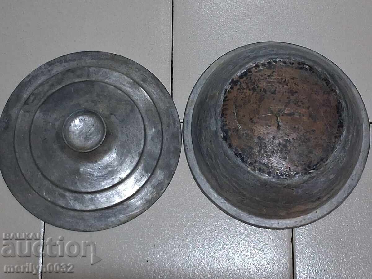 Χάλκινη κατσαρόλα με καπάκι χάλκινο σκεύος μπασάν - 6