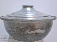 Χάλκινη κατσαρόλα με καπάκι χάλκινο σκεύος μπασάν