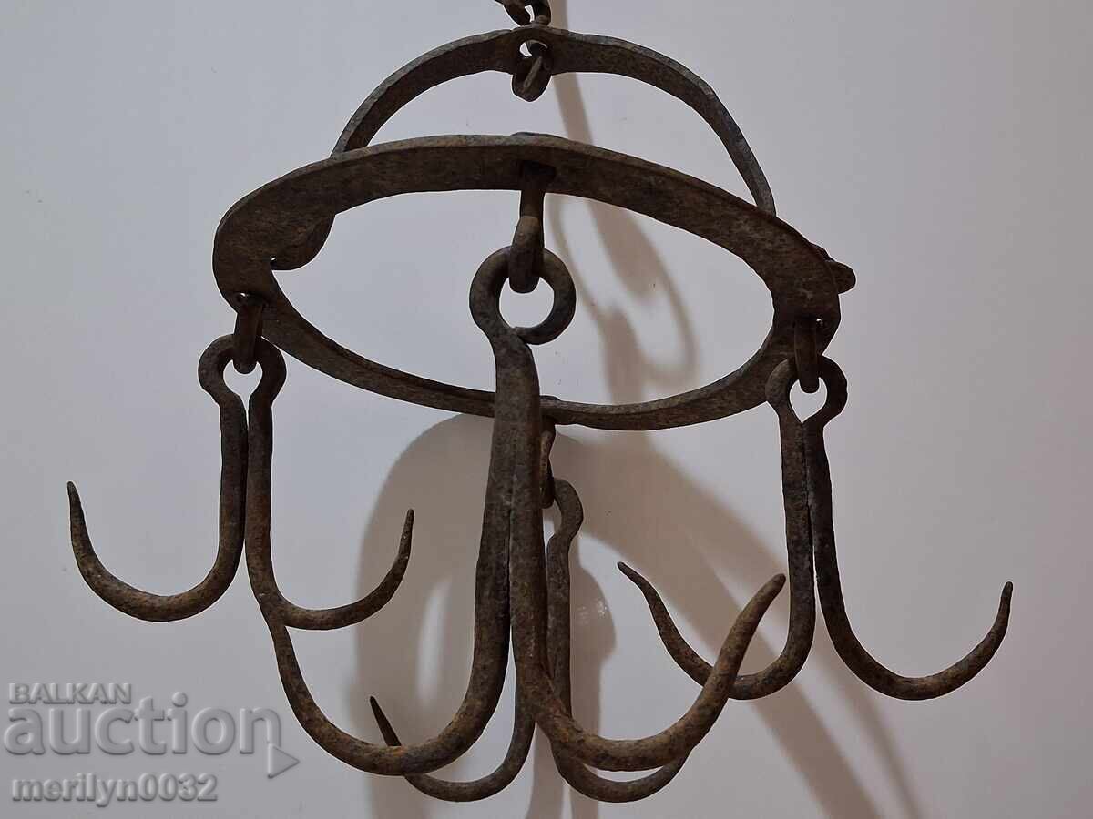 Доставка на Колело с куки за чистене кладенци кука ченгел ковано желязо