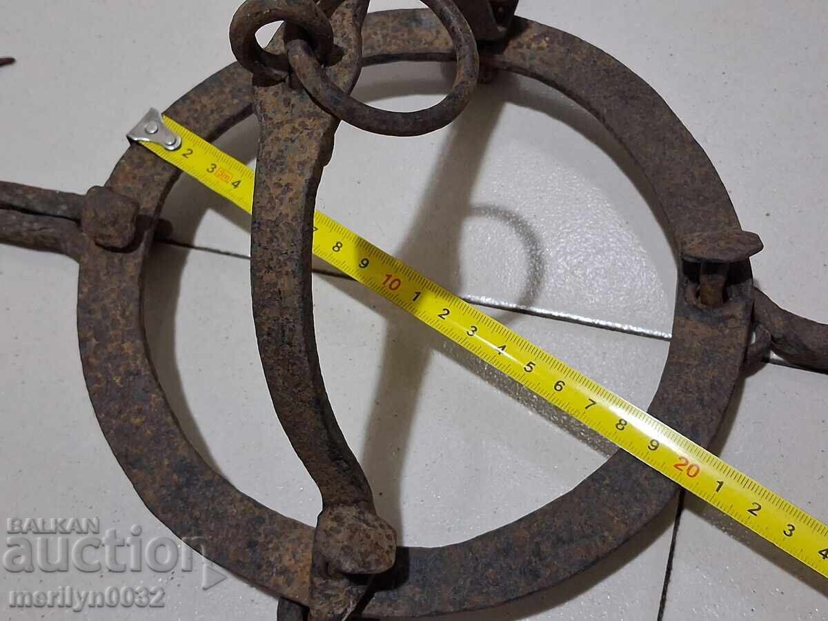 Колело с куки за чистене кладенци кука ченгел ковано желязо - 5