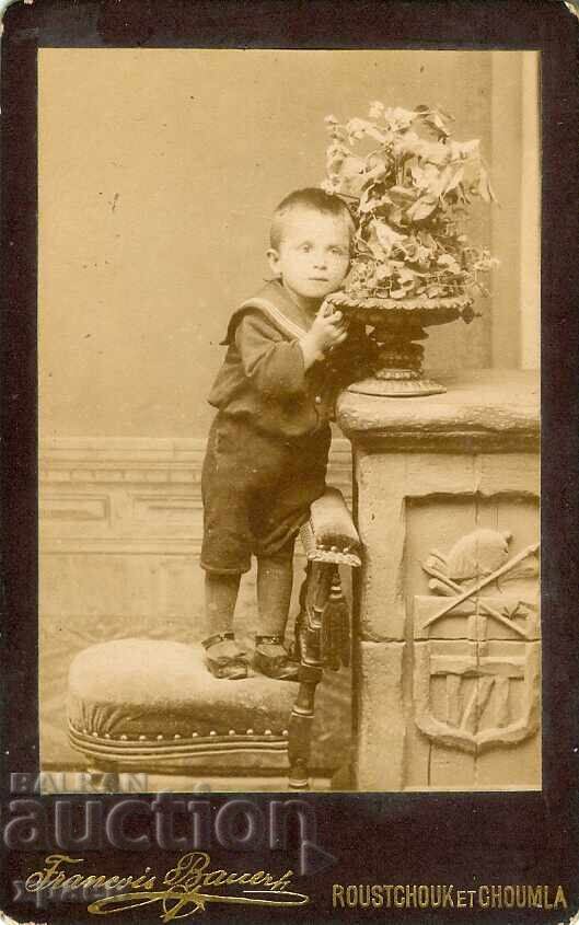 СТАРА ФОТОГРАФИЯ - КАРТОН - Ф.БАУЕР – РУСЕ, ШУМЕН - М0023 СТАРА ФОТОГРАФИЯ - КАРТОН - Ф.БАУЕР – РУСЕ, ШУМЕН - М0023