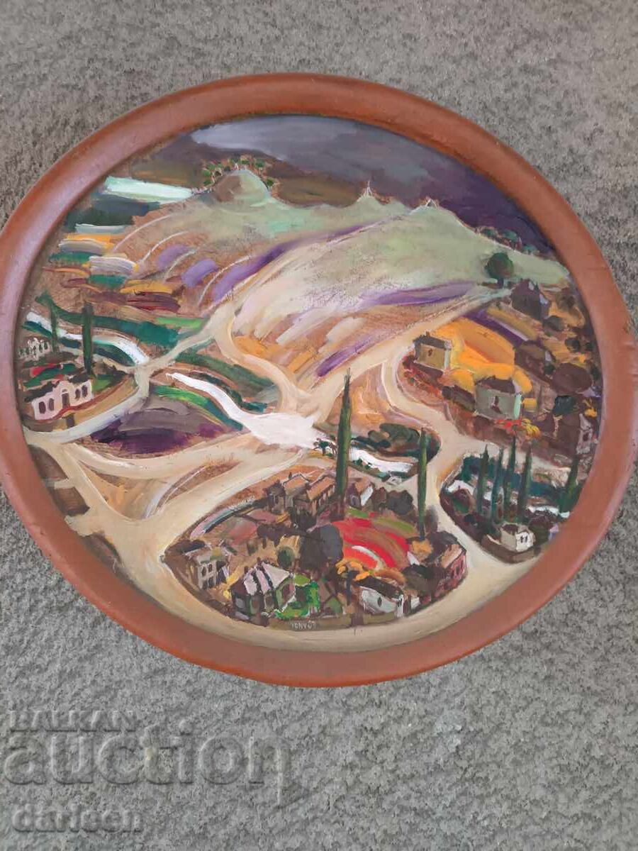 Peisaj pe o parălie autentică bulgărească, Tonyo Tsanev Peisaj pe o parălie autentică bulgărească, Tonyo Tsanev