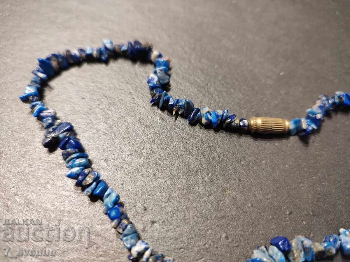 Παράδοση Γκερντάν, κολιέ, κόσμημα, Λαζουρίτης πέτρες, 70s, 30.08.2025