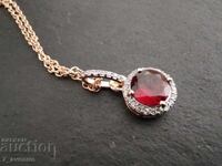 Colier, pandantiv cu piatră naturală: Granat, 30.08.2025