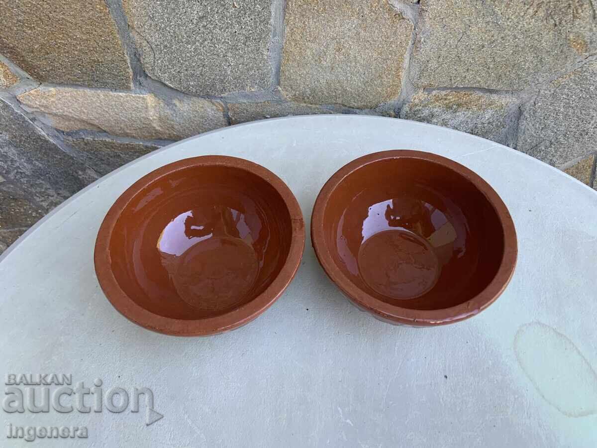 ПАНИЦА КУПА ГЮВЕЧ ГЮВЕЧЕ КЕРАМИКА ГЛЕЧ НОВО-2 БР. с цена 7.00 лв. | € 3.58