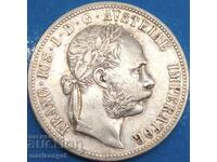 Austria 1 Florin 1881 Franz Joseph Gold Patina