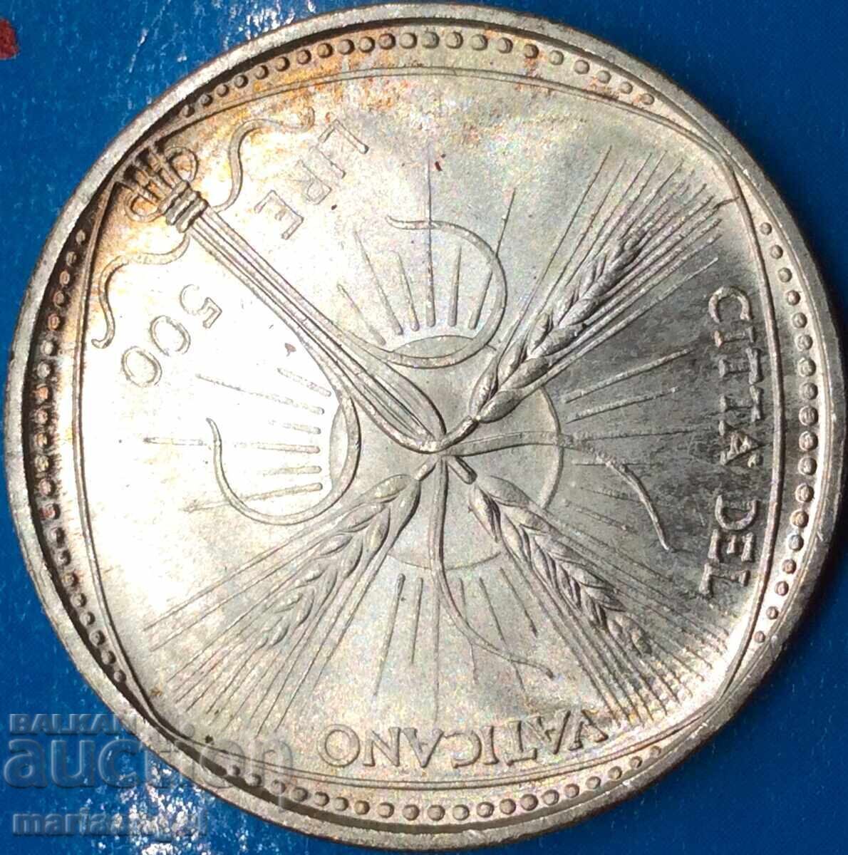 500 de lire 1968 Vatican Papa Paul al VI-lea argint cu preț 42.00 BGN | € 21.47 500 de lire 1968 Vatican Papa Paul al VI-lea argint cu preț 42.00 BGN | € 21.47