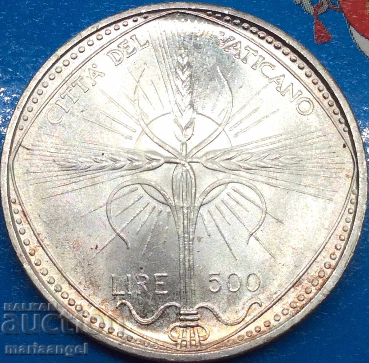 500 de lire 1968 Vatican Papa Paul al VI-lea argint - 7 500 de lire 1968 Vatican Papa Paul al VI-lea argint - 7