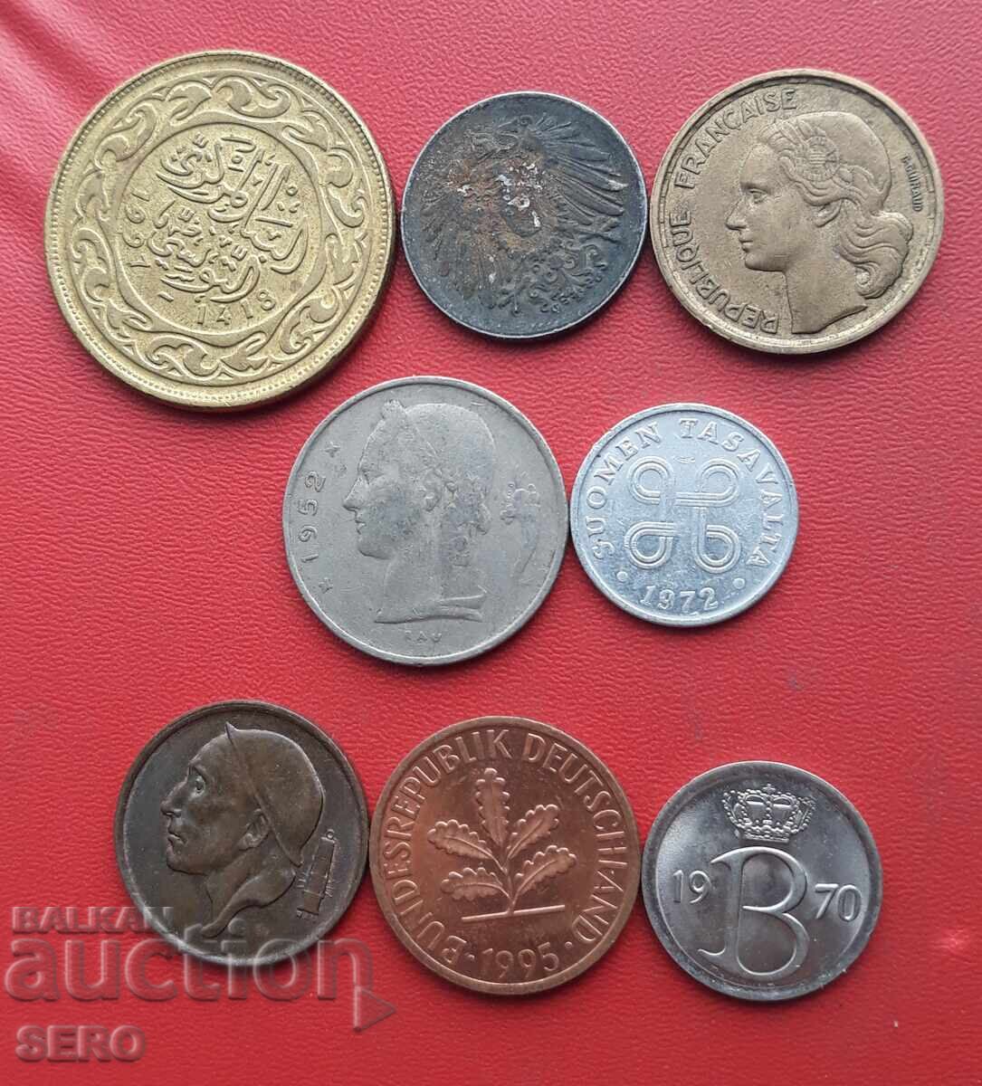 Mixed lot of 8 coins with price 1.01 BGN | € 0.52 Mixed lot of 8 coins with price 1.01 BGN | € 0.52