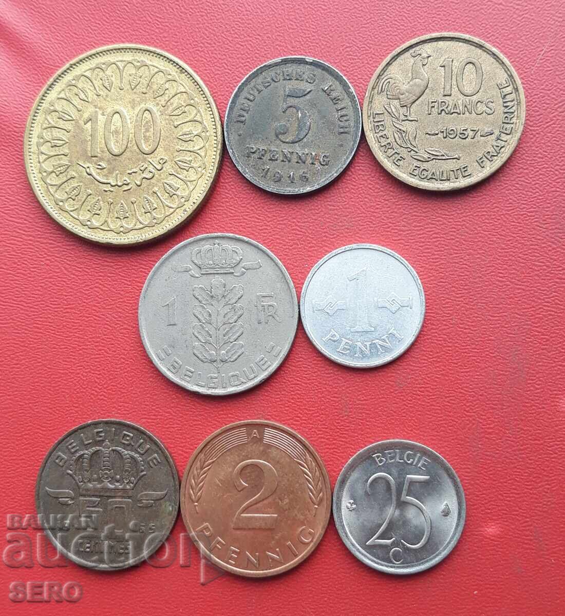 Mixed lot of 8 coins Mixed lot of 8 coins