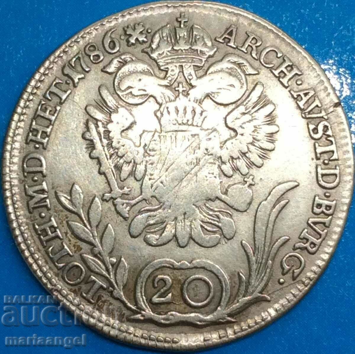 20 Kreuzer 1786 Austria B - Kremnitz Joseph II - quite rare - 5