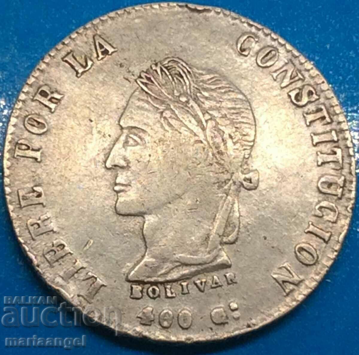 Боливия 1863 8 сол Талер 19,82г сребро - 5