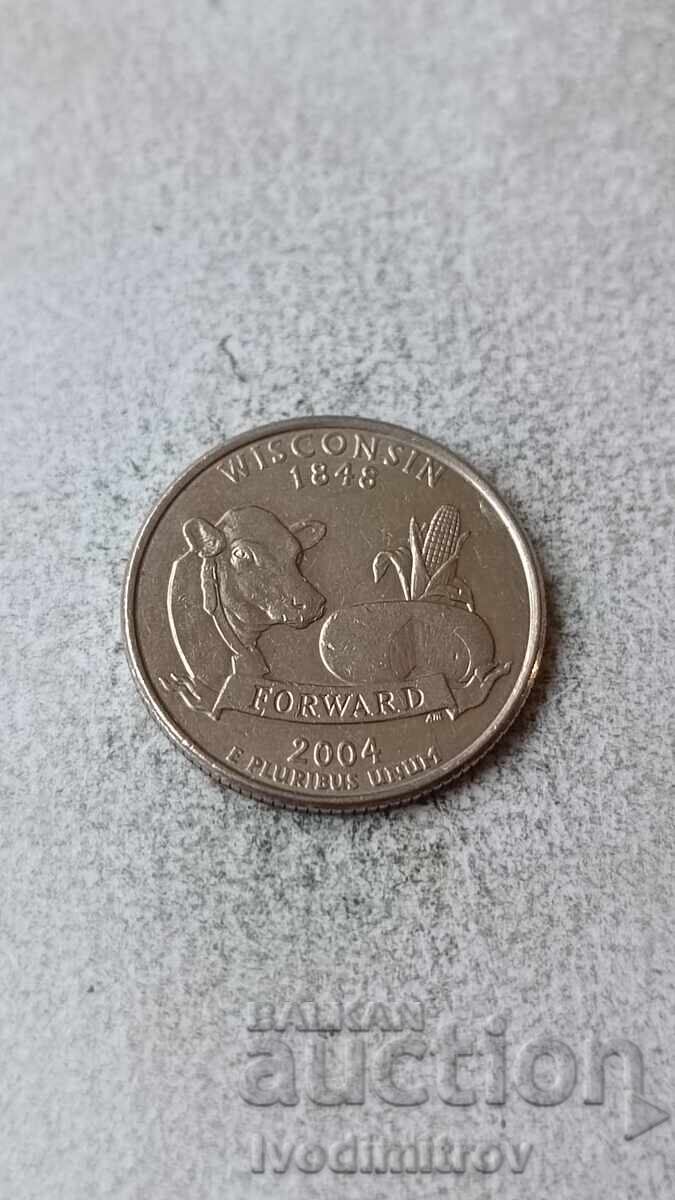 ΗΠΑ 25 σεντ 2004 D Wisconsin