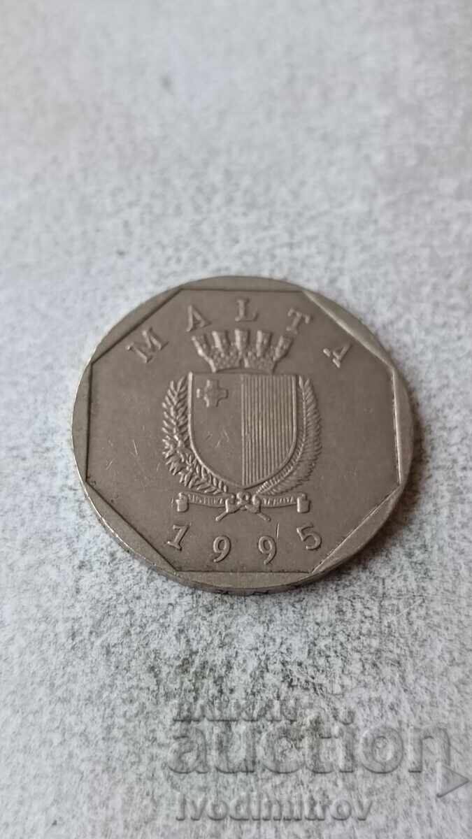 Malta 50 cenți 1995 cu preț 1.85 BGN | € 0.95