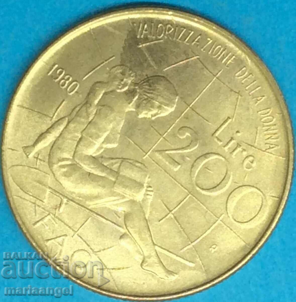 200 Lire 1980 Italy issue FAO Year of Women - 5