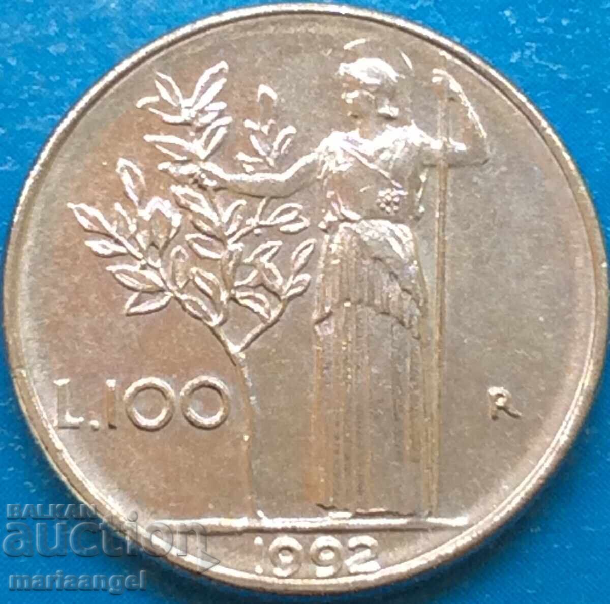100 λίρες 1992 Ιταλία Minerva