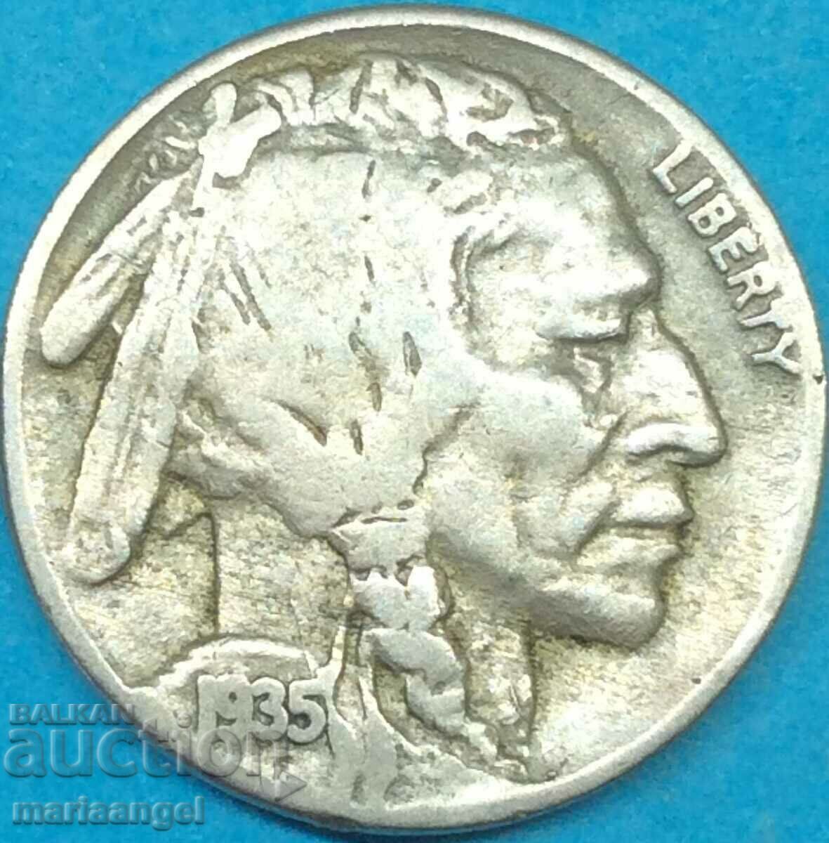 USA 5 Cent 1935 «Buffalo» Nickel - 7 USA 5 Cent 1935 «Buffalo» Nickel - 7