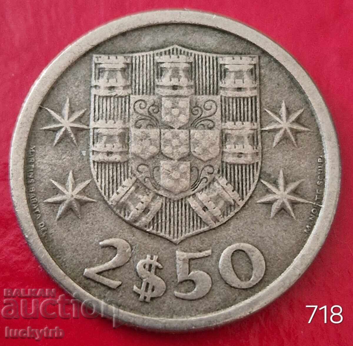 2.50 escudo 1965 - Portugalia 2.50 escudo 1965 - Portugalia
