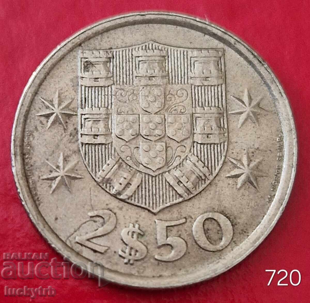 2.50 ескудо 1979 - Португалия 2.50 ескудо 1979 - Португалия
