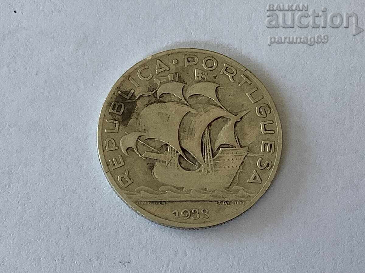 Portugal 5 Escudos 1933 - Silver 0.650 with price 38.00 BGN | € 19.43 Portugal 5 Escudos 1933 - Silver 0.650 with price 38.00 BGN | € 19.43